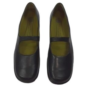 Rockport kinetic air circulator size 9.5 black Mary Jane slip on leather shoes